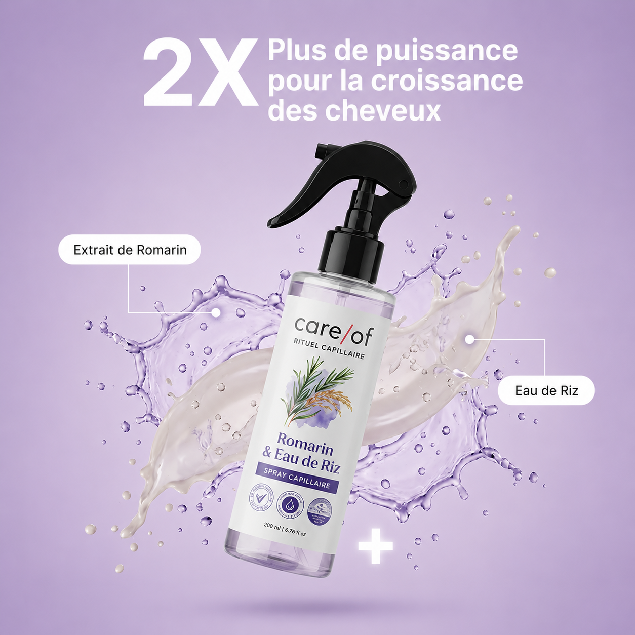 Spray Romarin + Eau de Riz Fermentée