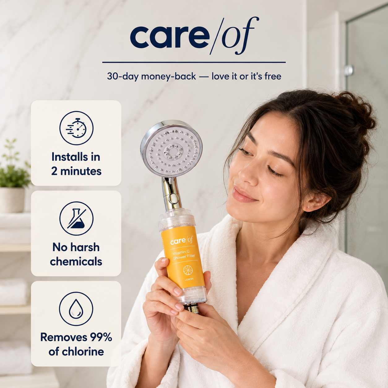 Shower Filter Infused with Vitamin C & Botanical Oils
