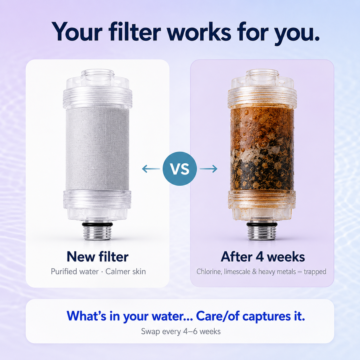 Shower Filter Infused with Vitamin C & Botanical Oils